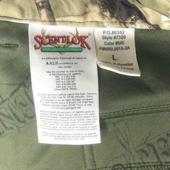 SCENTLOK Men's Size Large L Lightweight RealTree Camo Hunting Pants 7320 040 - Picture 6 of 10